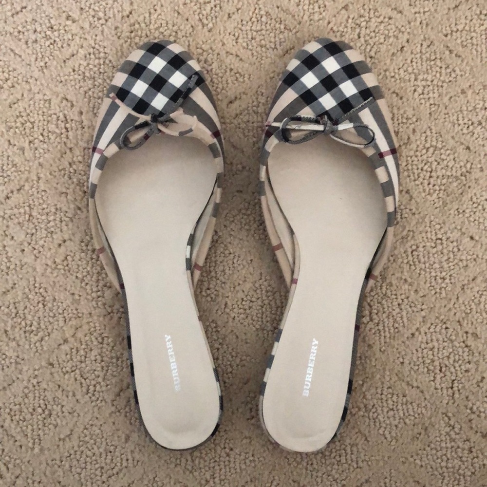 Authentic Burberry slides, size 39 1/2